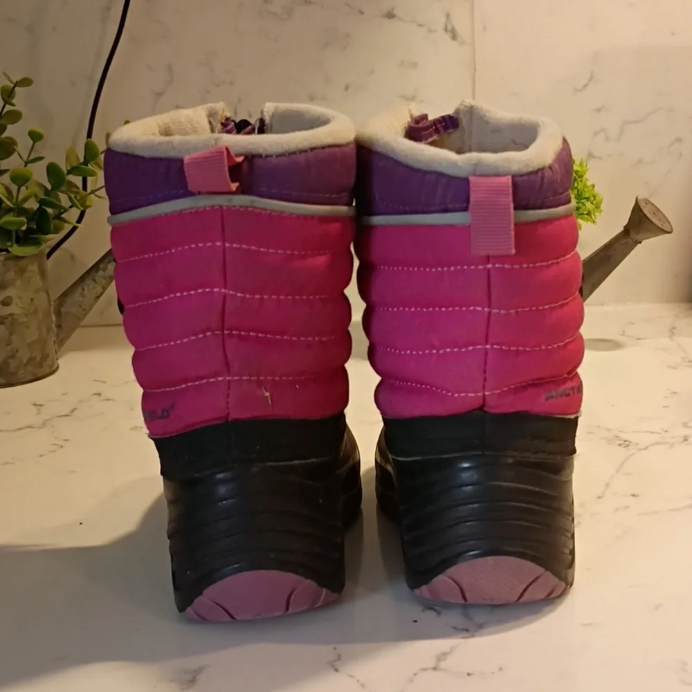 sorel Pink and Black Arctic Shield Winter Boots Baby